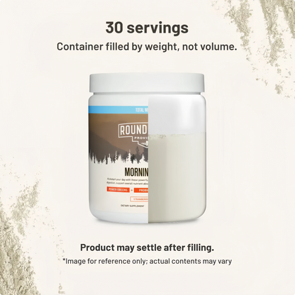 ROUNDHOUSE PROVISION Morning Kick, Zero Sugar Greens Superfood Powder Supplement with Ashwagandha, Collagen, Probiotics, Debloat Drink, 30 Servings (Strawberry Lemonade) by Chuck Norris